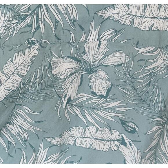 Hawaiian Shirt Tropical Button Down Crop Top One Size Boxy Coconutgirl Unique - Picture 2 of 6